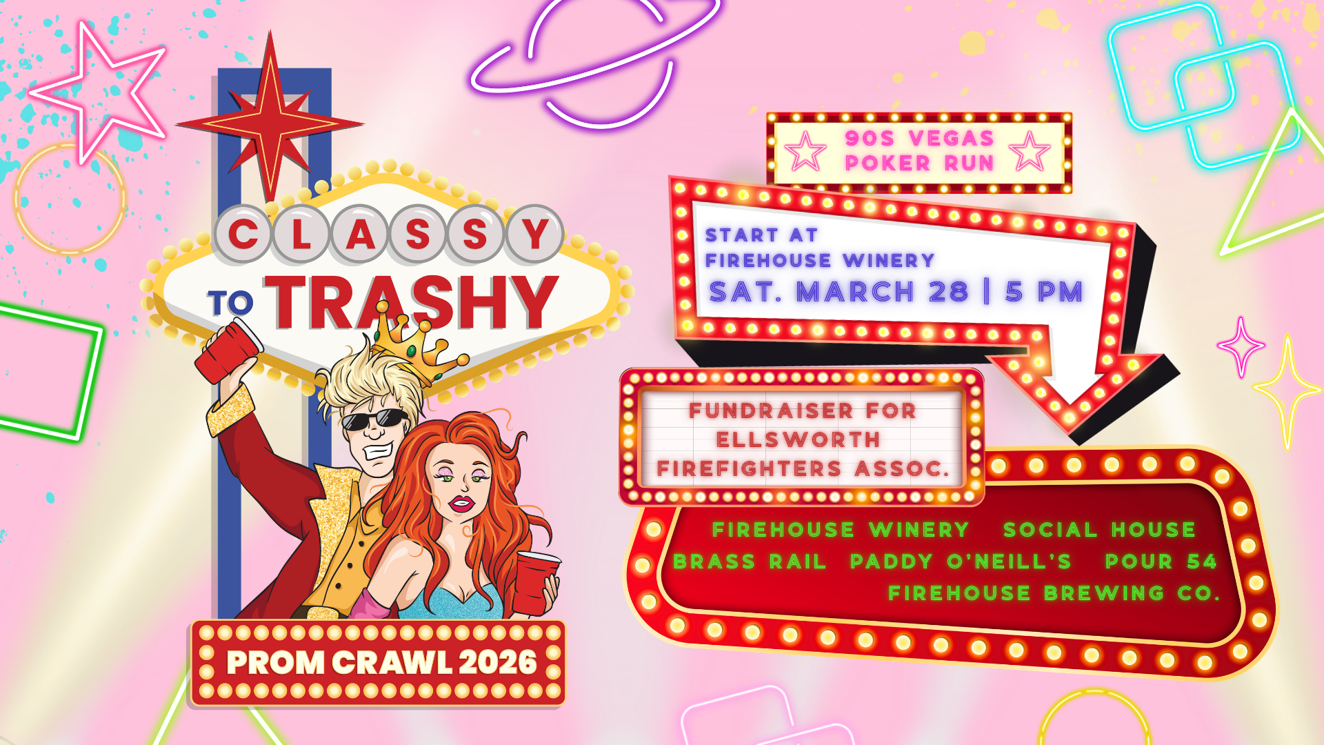 Classy to Trashy Prom Crawl - Firehouse Brewing Rapid City